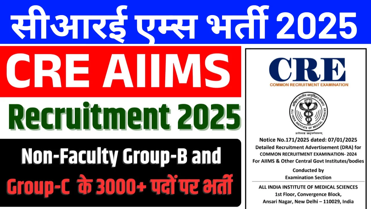 CRE AIIMS Recruitment